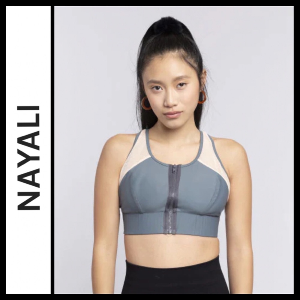 NWOT Natalie Cairns Crop Zip Front Bra